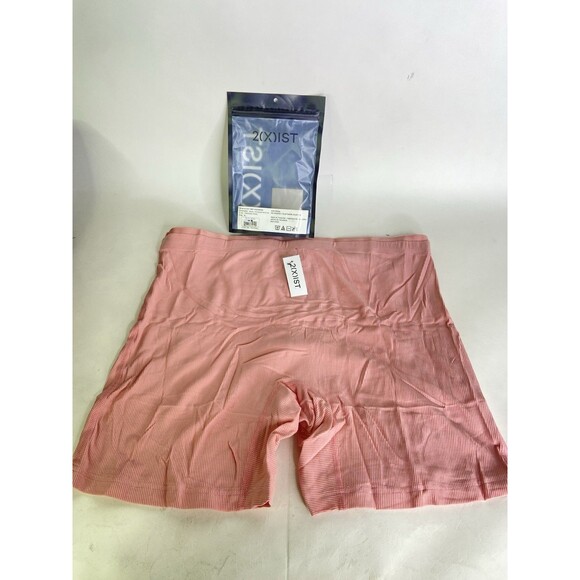 2xist Modal Luxe Rib Boxer Brief 6in Underwear Pressed Rose Pink Mens Size XL - Picture 2 of 5
